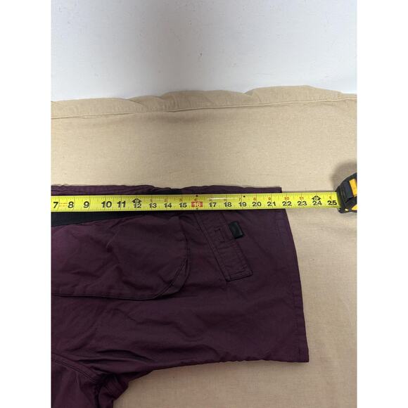 Alexander Wang Shorts Mens 32 Burgundy Black Utility Cargo Mesh Lined Zip Fly - Picture 14 of 15